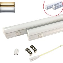 Ucuz Geldi Mutfak Tezgah Işığı Cata LED Bant Armatür 8W 57,5 cm 6400K Beyaz Işık 220V Mutfak Led Işık