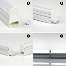Ucuz Geldi Mutfak Tezgah Işığı Cata LED Bant Armatür 12W 87,5 cm 6400K Beyaz Işık 220V Mutfak Led Işık