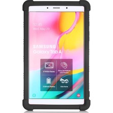 Dybox Samsung Galaxy Tab A 8.0 (2019) T290-T295 Darbe Emici Standlı Silikon Kılıf Siyah