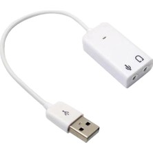 Wozlo 7.1 USB Ses Kartı Kablolu Pc Notebook Mac Uyumlu