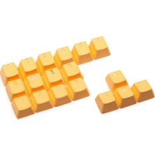 Tai-Hao Rubber Gaming Aydınlatmalı Keycaps Set - 22 Keys Rubberized Doubleshot Key Caps (Zinc Sarı)