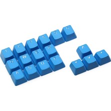 Tai-Hao Rubber Gaming Aydınlatmalı Keycaps Set - 18 Keys Rubberized Doubleshot Key Caps (Sky Blue)