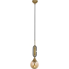 Avonnı AV602901E Eskitme Kaplama Modern Avize E27 Metal Ahşap 20CM