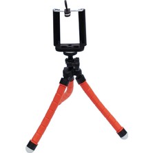 Kingma Esnek Ahtapod Tripod Telefon Tutucu Kırmızı