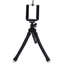 Kingma Esnek Ahtapod Tripod Telefon Tutucu Siyah