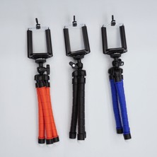 Kingma Esnek Ahtapod Tripod Telefon Tutucu Siyah