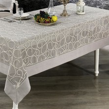Nazik Home Glory Özel Işlemeli Keten Masa Örtüsü (160 x 260 Cm)