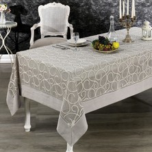Nazik Home Glory Özel Işlemeli Keten Masa Örtüsü (160 x 260 Cm)