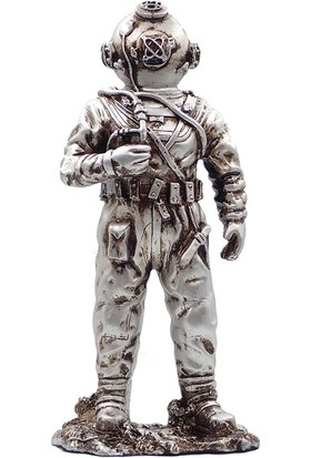 Kraken Figür The Diver Dalgıç Biblo Silver