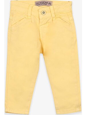 Jack Lions Erkek Çocuk Gabardin Pantolon Basic Sarı (1-4 Yaş)