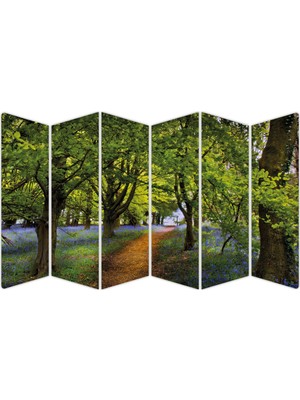 Renkselart Ilkbahar Ağaçlık Çiçekler Mdf TABLO-0696 Model-B