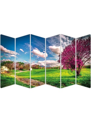 Renkselart Ilkbahar Kuşlar Çiftlik Mdf TABLO-0742 Model-B