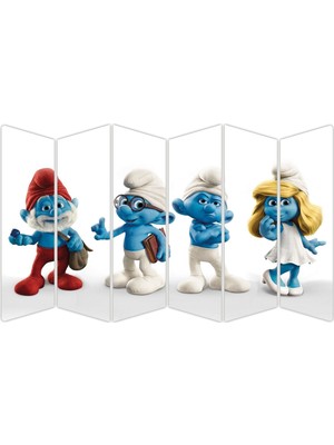 Renkselart Şirinler Mdf TABLO-0524 Model-B