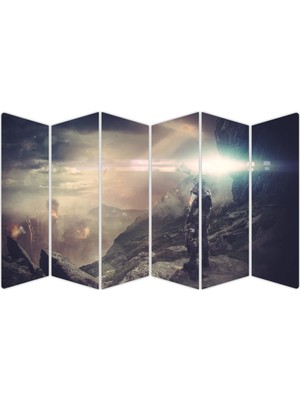 Renkselart Bilim Kurgu Scifi Mdf TABLO-0984 Model-B