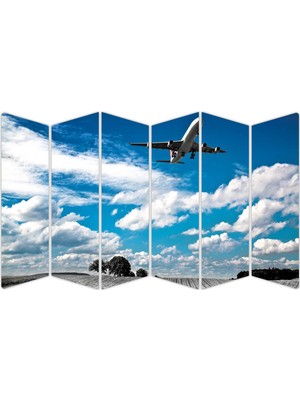 Renkselart Uçak Gökyüzü Mdf TABLO-1325 Model-B