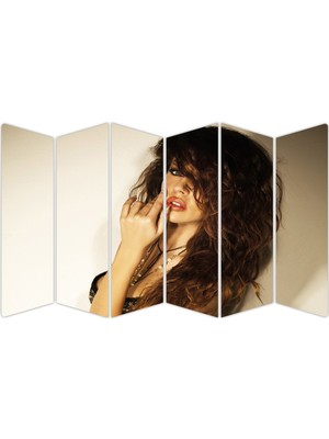 Renkselart Kadın Saç Modeli Kuaför Mdf TABLO-1023 Model-B