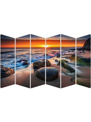 Renkselart Gün Batımı Sunset Mdf TABLO-1421 Model-B
