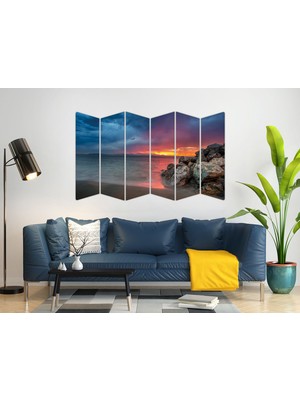 Renkselart Gün Batımı Sunset Mdf TABLO-1417 Model-B