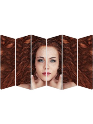 Renkselart Kadın Saç Modeli Kuaför Mdf TABLO-1019 Model-B