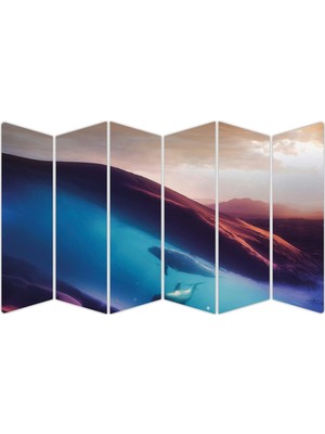 Renkselart Yunus Balığı Mdf TABLO-1834 Model-B