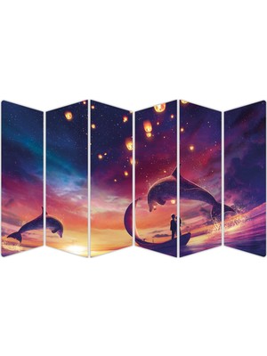 Renkselart Yunus Balığı Mdf TABLO-1850 Model-B