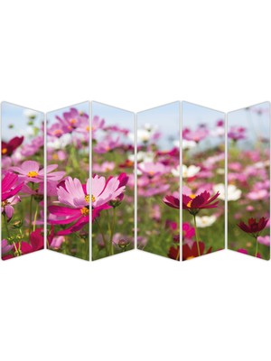 Renkselart Mor Papatya Mdf TABLO-0821 Model-B