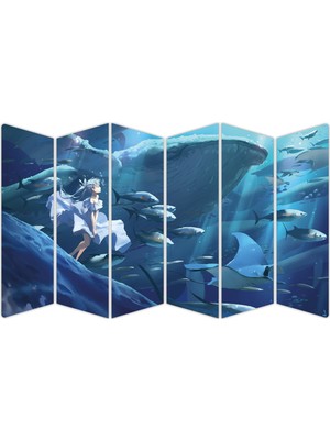 Renkselart Balina Mdf TABLO-1689 Model-B