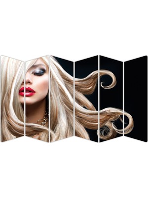 Renkselart Kadın Saç Modeli Kuaför Mdf TABLO-1029 Model-B