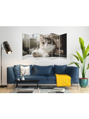 Renkselart Kedi Mdf TABLO-2581 Model-B