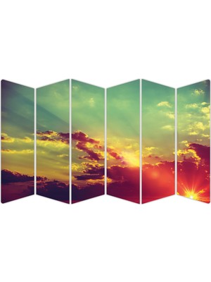 Renkselart Gün Batımı Sunset Mdf TABLO-1407 Model-B
