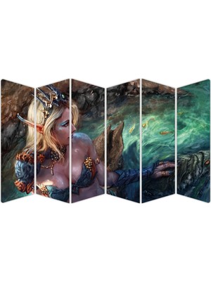 Renkselart Deniz Kızı Mdf TABLO-1738 Model-B