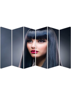 Renkselart Kadın Saç Modeli Kuaför Mdf TABLO-1009 Model-B