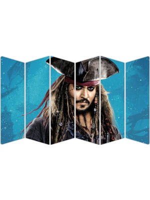 Renkselart Karayip Korsanları Jack Sparrow Mdf TABLO-3420 Model-B