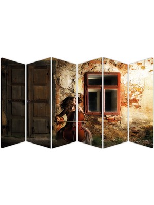 Renkselart Keman ve Kadın Mdf TABLO-2980 Model-B