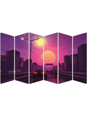 Renkselart Gün Batımı Sunset Mdf TABLO-1447 Model-B