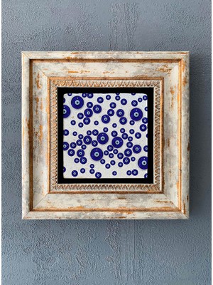 Oscar Stone Decor Çerçeveli Taş Duvar Dekoru 20 x 20 cm CDD-40-1002