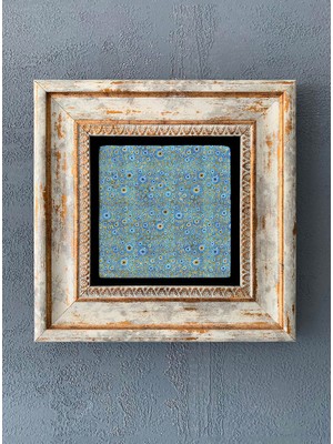 Oscar Stone Decor Çerçeveli Taş Duvar Dekoru 20 x 20 cm CDD-40-1012