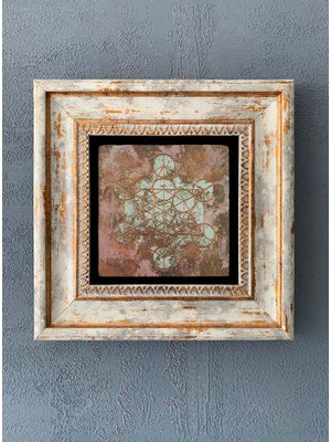 Oscar Stone Decor Çerçeveli Taş Duvar Dekoru 20 x 20 cm CDD-40-1021