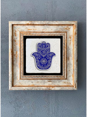 Oscar Stone Decor Çerçeveli Taş Duvar Dekoru 20 x 20 cm CDD-40-1029