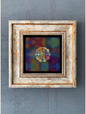 Oscar Stone Decor Çerçeveli Taş Duvar Dekoru 20 x 20 cm CDD-40-1038