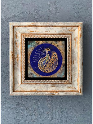 Oscar Stone Decor Çerçeveli Taş Duvar Dekoru 20 x 20 cm CDD-40-1053