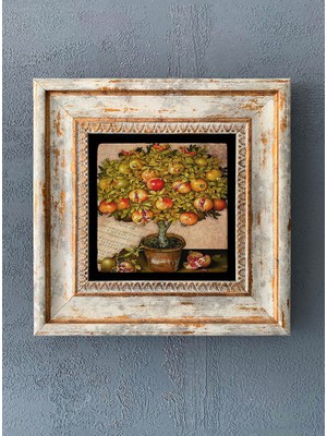 Oscar Stone Decor Çerçeveli Taş Duvar Dekoru 20 x 20 cm CDD-40-1056