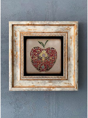 Oscar Stone Decor Çerçeveli Taş Duvar Dekoru 20 x 20 cm CDD-40-1071