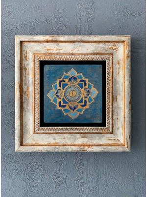 Oscar Stone Decor Çerçeveli Taş Duvar Dekoru 20 x 20 cm CDD-40-1073