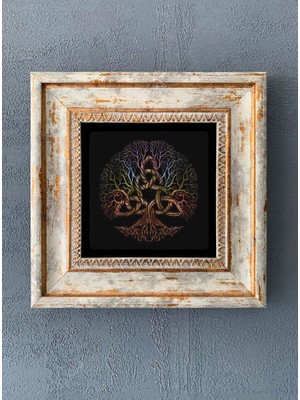 Oscar Stone Decor Çerçeveli Taş Duvar Dekoru 20 x 20 cm CDD-40-1101