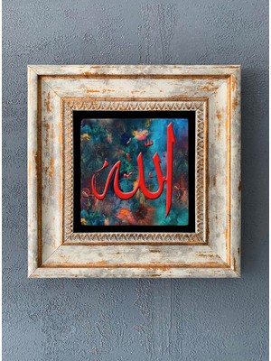 Oscar Stone Decor Çerçeveli Taş Duvar Dekoru 20 x 20 cm CDD-40-1113