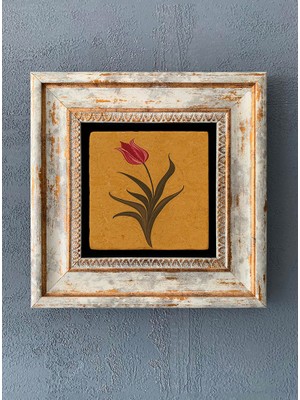 Oscar Stone Decor Çerçeveli Taş Duvar Dekoru 20 x 20 cm CDD-40-1125