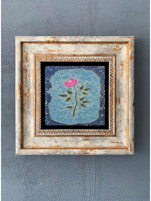 Oscar Stone Decor Çerçeveli Taş Duvar Dekoru 20 x 20 cm CDD-40-1126