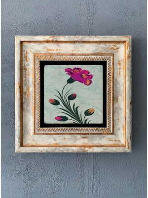 Oscar Stone Decor Çerçeveli Taş Duvar Dekoru 20 x 20 cm CDD-40-1134