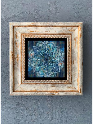 Oscar Stone Decor Çerçeveli Taş Duvar Dekoru 20 x 20 cm CDD-40-1139